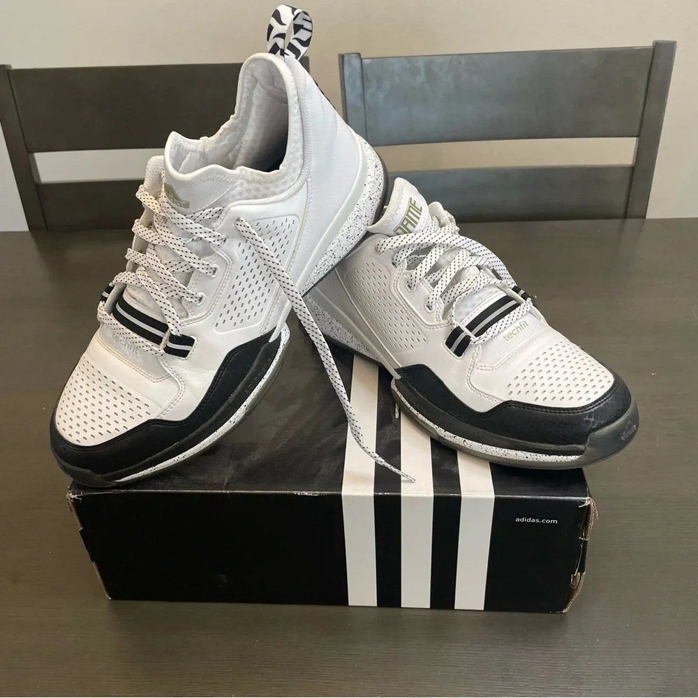 Adidas D Lillard 1 NYC All Star Black and White Men's Basketball Shoe Size 12 - Picture 2 of 10